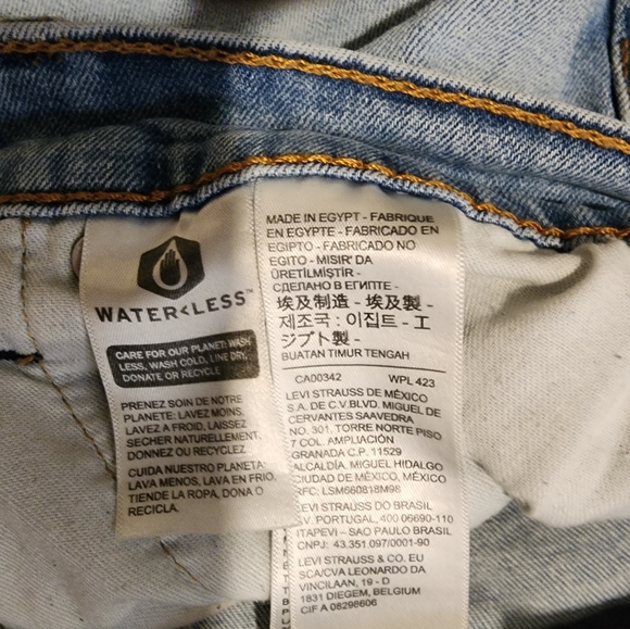 Levi's Light Blue Straight 511 Men's Jeans - Picture 4 of 4